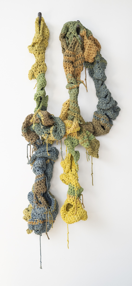 Cheryl Ann Thomas, crocheted fiber hanging work. Photo by W. Scott Miles, www.TheScientificPhotographer.com.