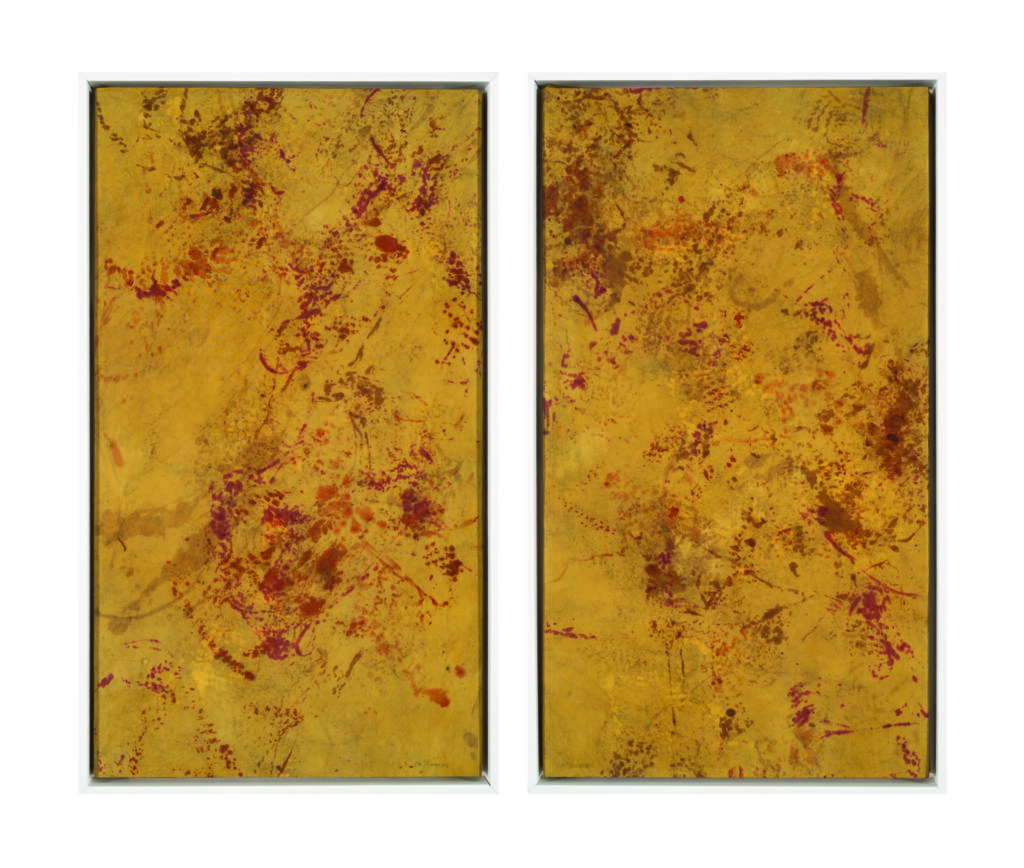Metallic 1-2, 33.5 x 19.5 2026, $3,000 each
